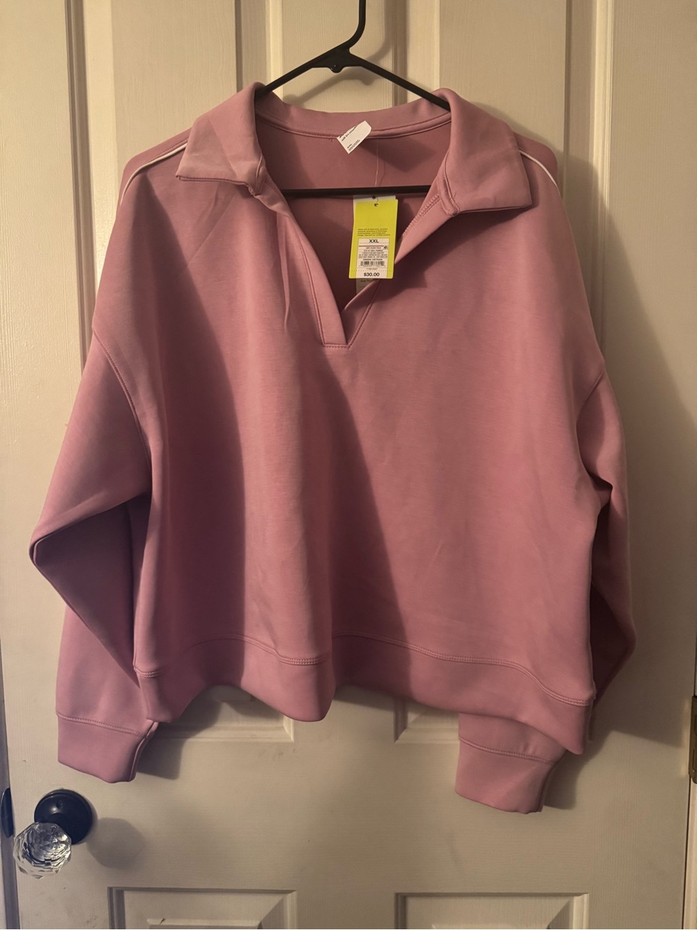all in motion Dusty Purple Pullover V-Collar Sweatshirt